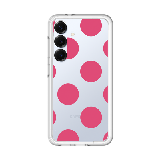 スリムプロテクションプレミアムケース［ シンプルドット - Pink ］