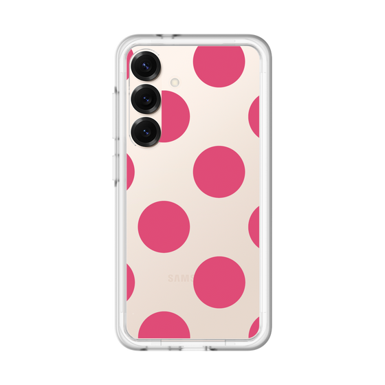 スリムプロテクションプレミアムケース［ シンプルドット - Pink ］