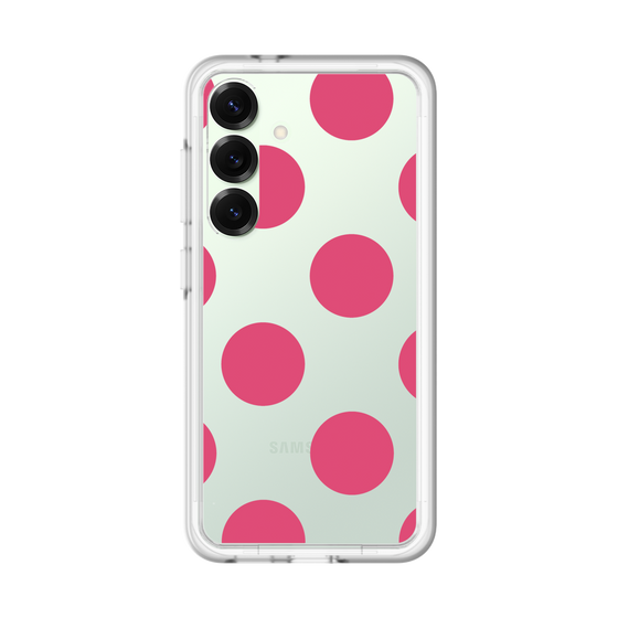 スリムプロテクションプレミアムケース［ シンプルドット - Pink ］