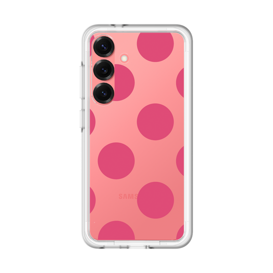 スリムプロテクションプレミアムケース［ シンプルドット - Pink ］
