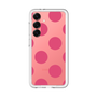 スリムプロテクションプレミアムケース［ シンプルドット - Pink ］