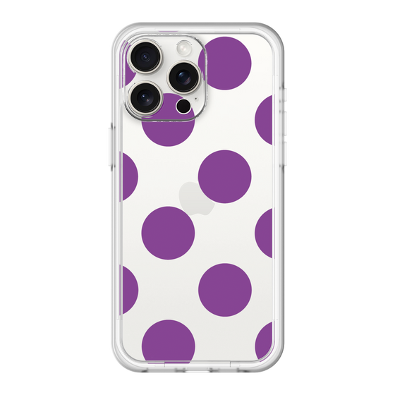 スリムプロテクションプレミアムケース［ シンプルドット - Purple ］