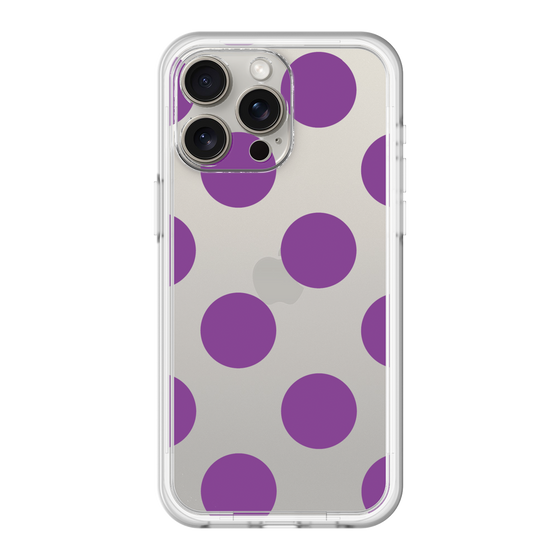スリムプロテクションプレミアムケース［ シンプルドット - Purple ］