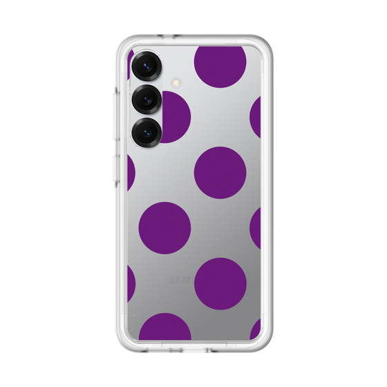 スリムプロテクションプレミアムケース［ シンプルドット - Purple ］