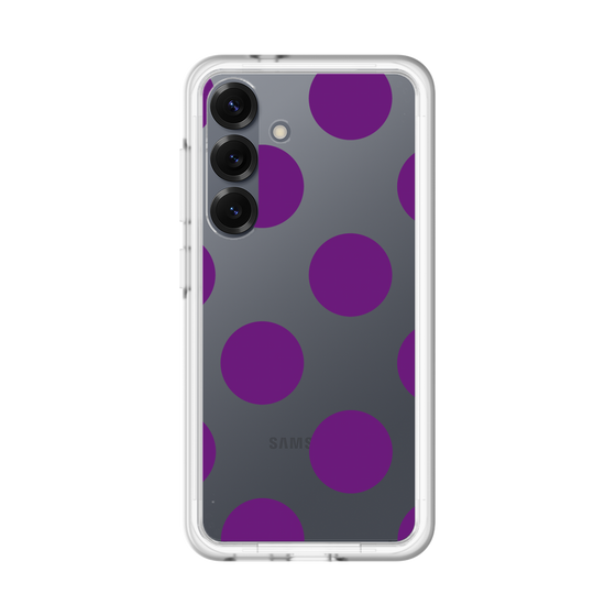 スリムプロテクションプレミアムケース［ シンプルドット - Purple ］