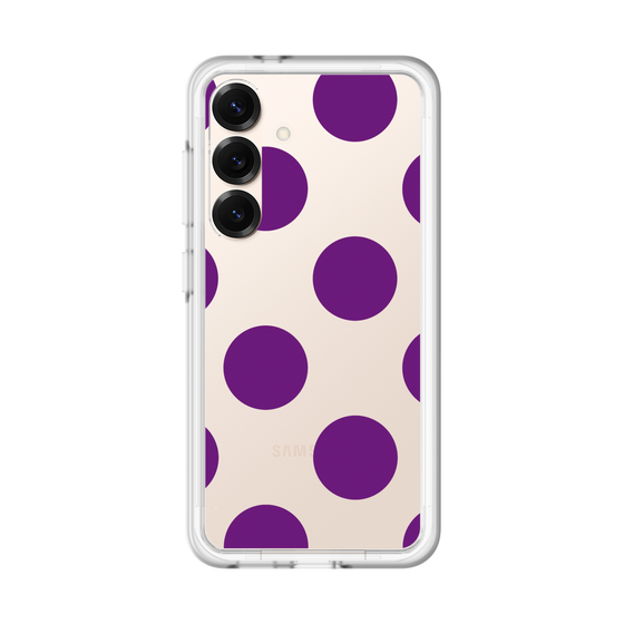 スリムプロテクションプレミアムケース［ シンプルドット - Purple ］