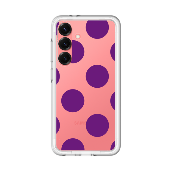 スリムプロテクションプレミアムケース［ シンプルドット - Purple ］