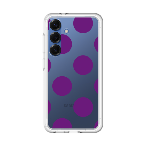 スリムプロテクションプレミアムケース［ シンプルドット - Purple ］