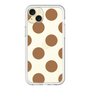 スリムプロテクションプレミアムケース［ シンプルドット - Brown ］