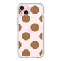 スリムプロテクションプレミアムケース［ シンプルドット - Brown ］