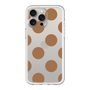 スリムプロテクションプレミアムケース［ シンプルドット - Brown ］