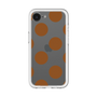 スリムプロテクションプレミアムケース［ シンプルドット - Brown ］