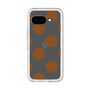 スリムプロテクションプレミアムケース［ シンプルドット - Brown ］