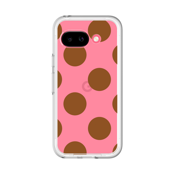 スリムプロテクションプレミアムケース［ シンプルドット - Brown ］