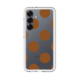 スリムプロテクションプレミアムケース［ シンプルドット - Brown ］
