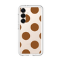 スリムプロテクションプレミアムケース［ シンプルドット - Brown ］