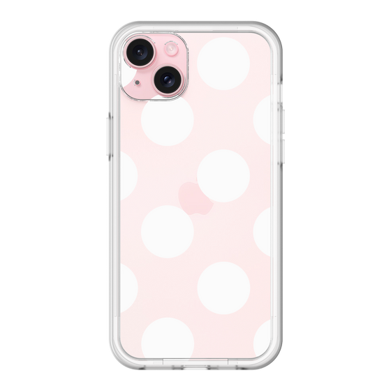スリムプロテクションプレミアムケース［ シンプルドット - White ］