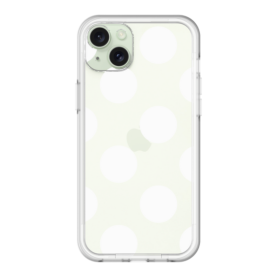 スリムプロテクションプレミアムケース［ シンプルドット - White ］