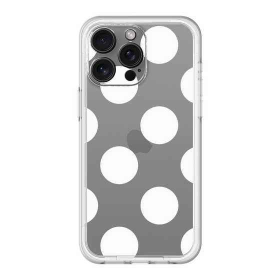 スリムプロテクションプレミアムケース［ シンプルドット - White ］