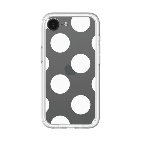 スリムプロテクションプレミアムケース［ シンプルドット - White ］