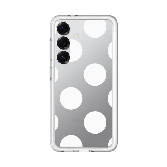 スリムプロテクションプレミアムケース［ シンプルドット - White ］