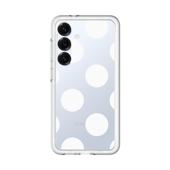 スリムプロテクションプレミアムケース［ シンプルドット - White ］