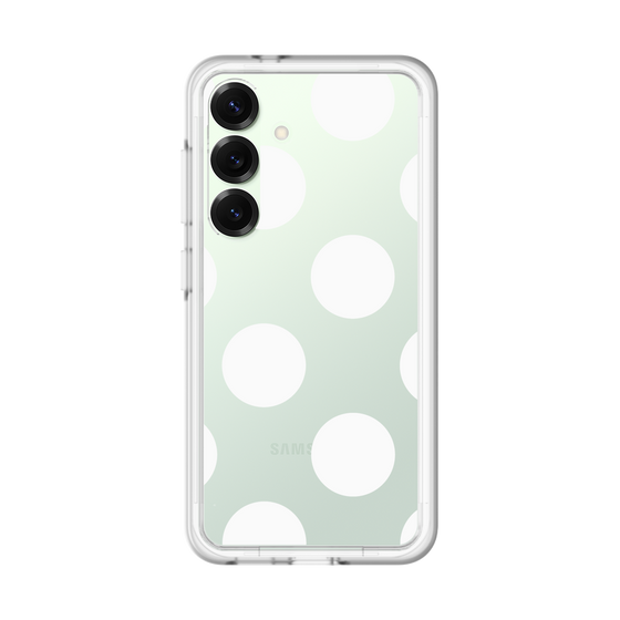 スリムプロテクションプレミアムケース［ シンプルドット - White ］