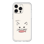 スリムプロテクションプレミアムケース［ 食いしん坊なねこ - White ］