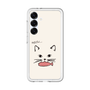 スリムプロテクションプレミアムケース［ 食いしん坊なねこ - White ］