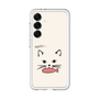 スリムプロテクションプレミアムケース［ 食いしん坊なねこ - White ］