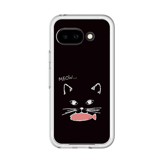 スリムプロテクションプレミアムケース［ 食いしん坊なねこ - Black ］