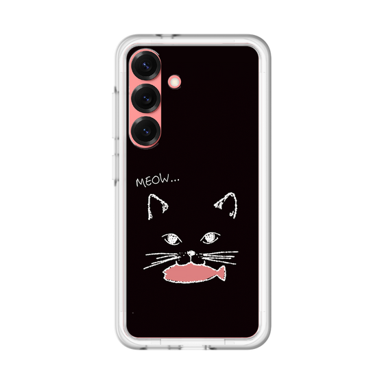 スリムプロテクションプレミアムケース［ 食いしん坊なねこ - Black ］