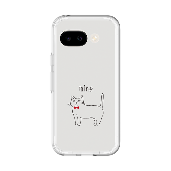 スリムプロテクションプレミアムケース［ 蝶ネクタイねこ - White ］