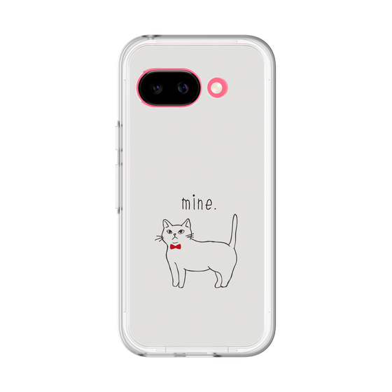 スリムプロテクションプレミアムケース［ 蝶ネクタイねこ - White ］