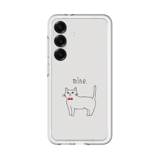 スリムプロテクションプレミアムケース［ 蝶ネクタイねこ - White ］