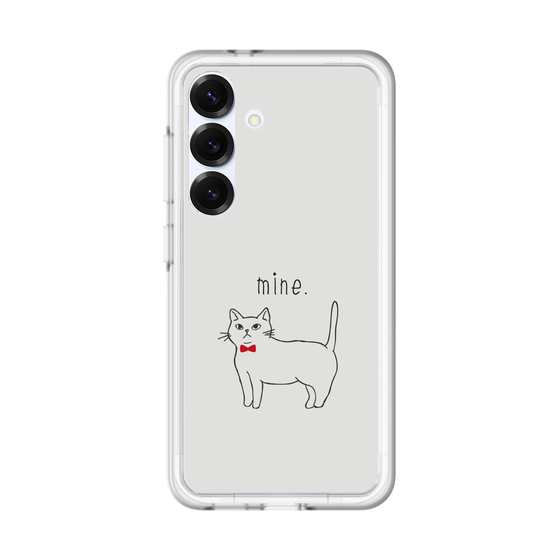 スリムプロテクションプレミアムケース［ 蝶ネクタイねこ - White ］