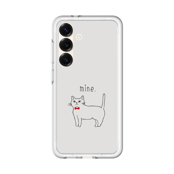 スリムプロテクションプレミアムケース［ 蝶ネクタイねこ - White ］