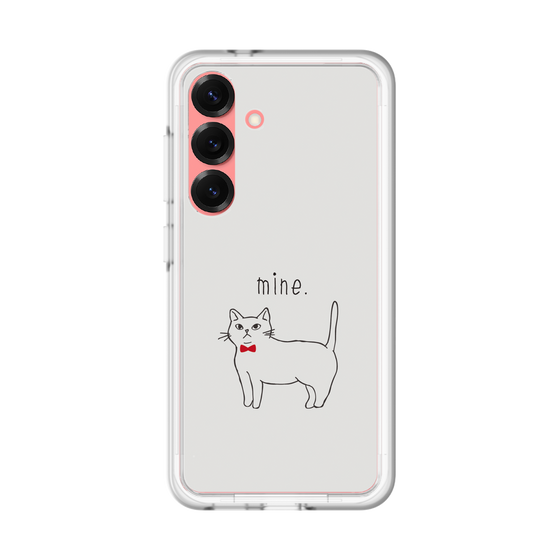 スリムプロテクションプレミアムケース［ 蝶ネクタイねこ - White ］
