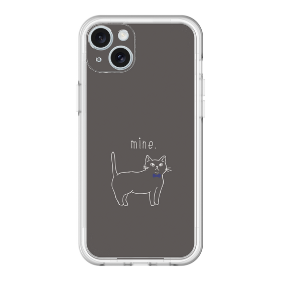 スリムプロテクションプレミアムケース［ 蝶ネクタイねこ - Black ］