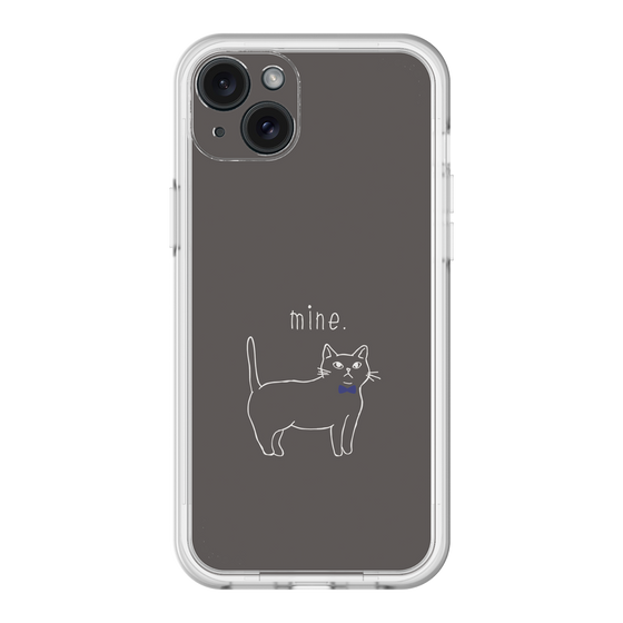 スリムプロテクションプレミアムケース［ 蝶ネクタイねこ - Black ］