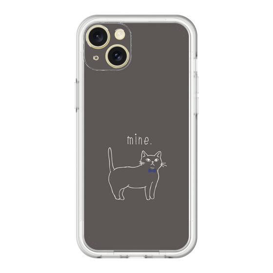 スリムプロテクションプレミアムケース［ 蝶ネクタイねこ - Black ］