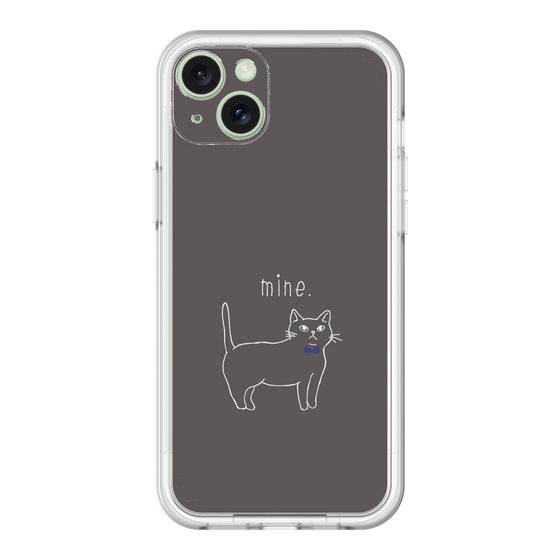 スリムプロテクションプレミアムケース［ 蝶ネクタイねこ - Black ］