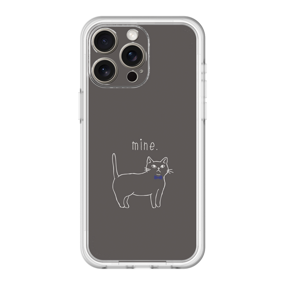 スリムプロテクションプレミアムケース［ 蝶ネクタイねこ - Black ］