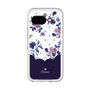 スリムプロテクションプレミアムケース［ ツインドットフラワー - Navy ］