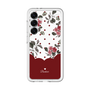 スリムプロテクションプレミアムケース［ ツインドットフラワー - Red ］
