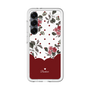 スリムプロテクションプレミアムケース［ ツインドットフラワー - Red ］