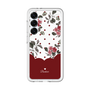スリムプロテクションプレミアムケース［ ツインドットフラワー - Red ］