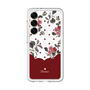 スリムプロテクションプレミアムケース［ ツインドットフラワー - Red ］