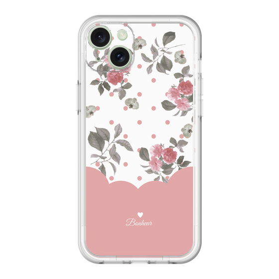 スリムプロテクションプレミアムケース［ ツインドットフラワー - Pink ］
