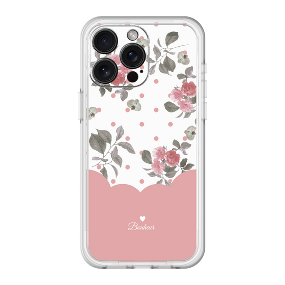 スリムプロテクションプレミアムケース［ ツインドットフラワー - Pink ］